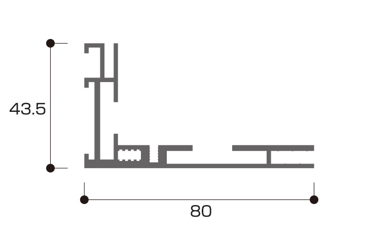 80mm片面用パーツ図